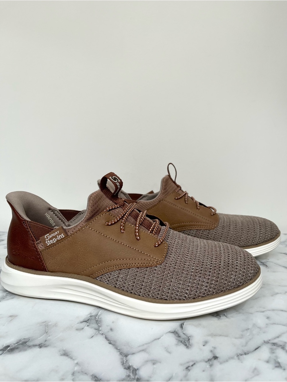 S Sport by Skechers Men's Donovan Step-Ins Sneakers Light Brown Men’s 7